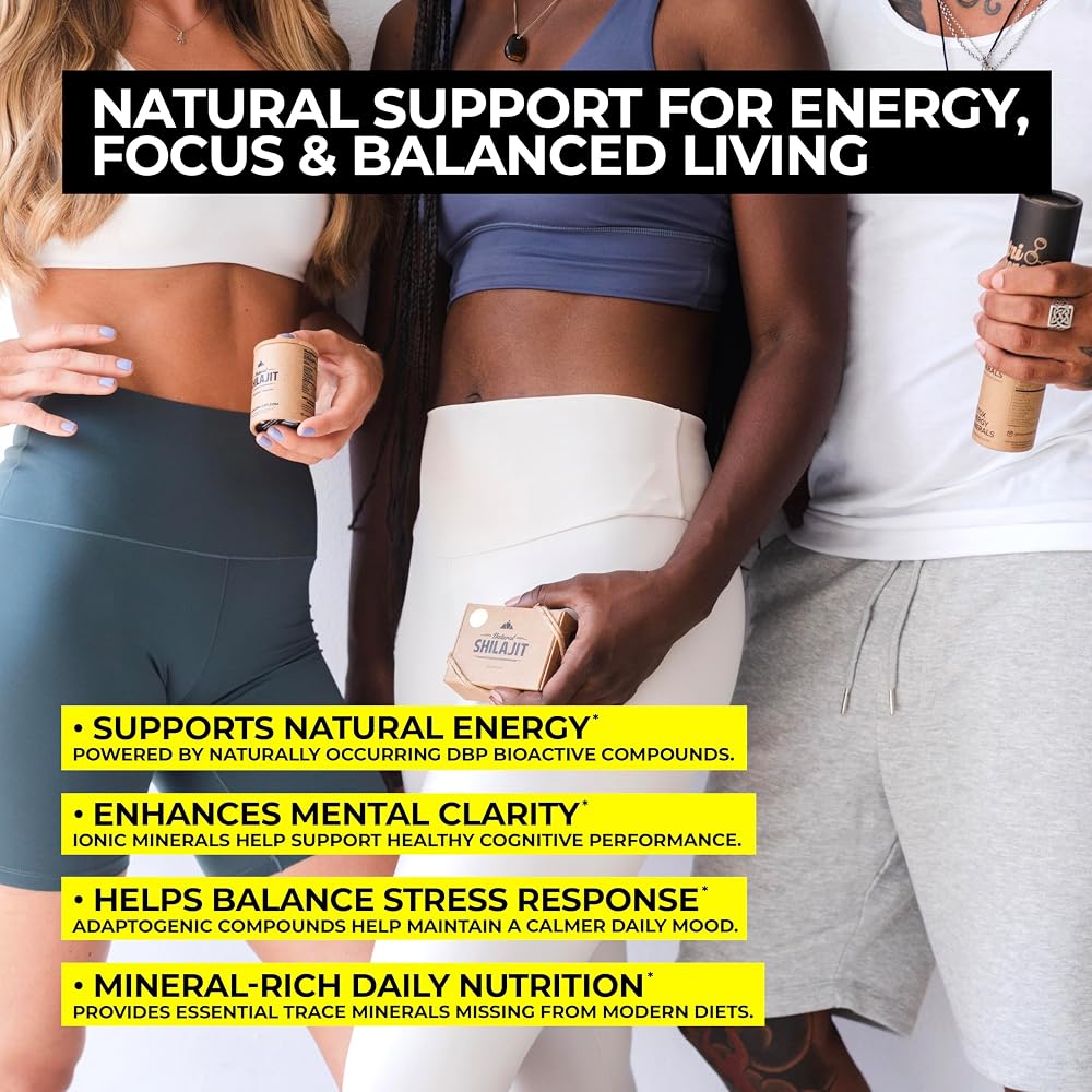 NATURAL SHILAJIT Pure Shilajit Tablets with Fulvic Acid - 120 Tablets - image 4