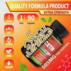 Organic Cadane Quercetin Extract Capsules - 90 Capsules - image 8