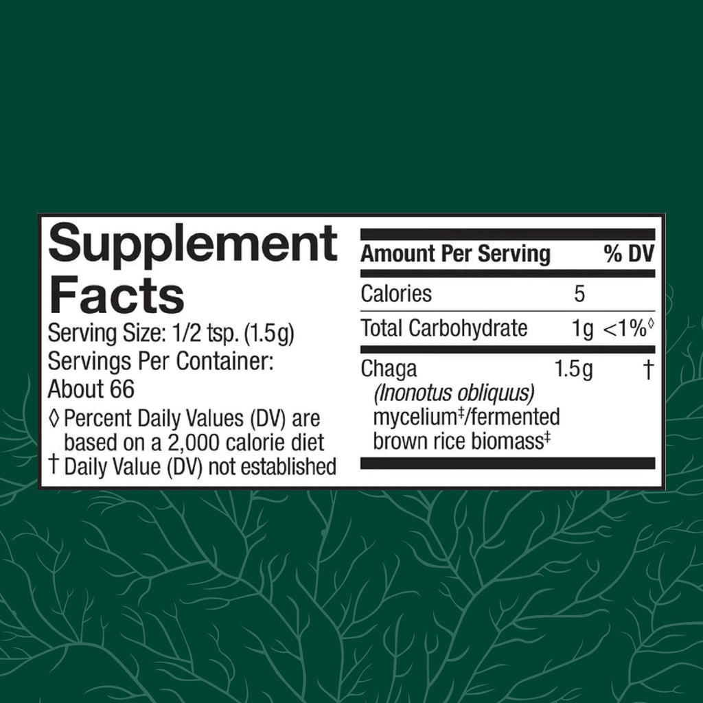 Host Defense Chaga Powder Immune Support - 3.5 oz - image 2