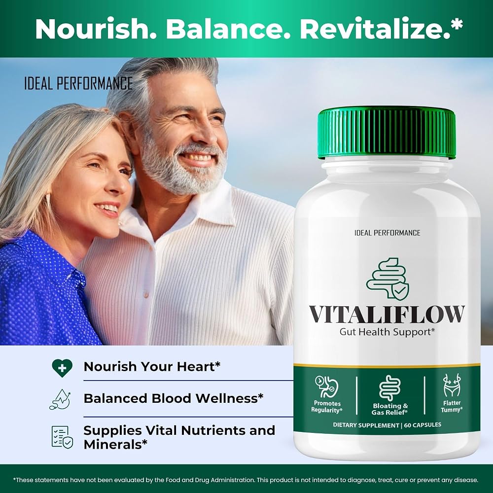 IDEAL PERFORMANCE Vitaliflow Gut Health Support Capsules - 300 Count - image 5