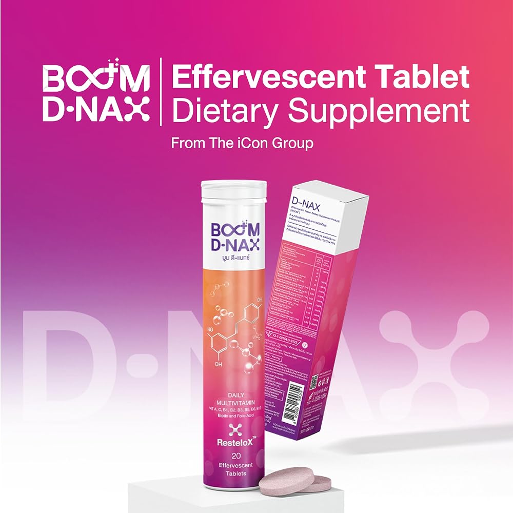 Generic Boom DNAX Anti-Aging Tablets - 20 Effervescent Tablets - image 4