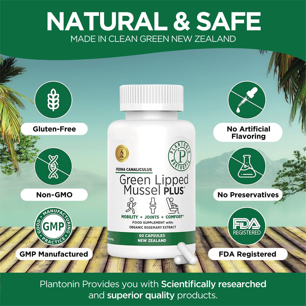 Plantonin Green Lipped Mussel Joint Support - 60 Capsules - image 2