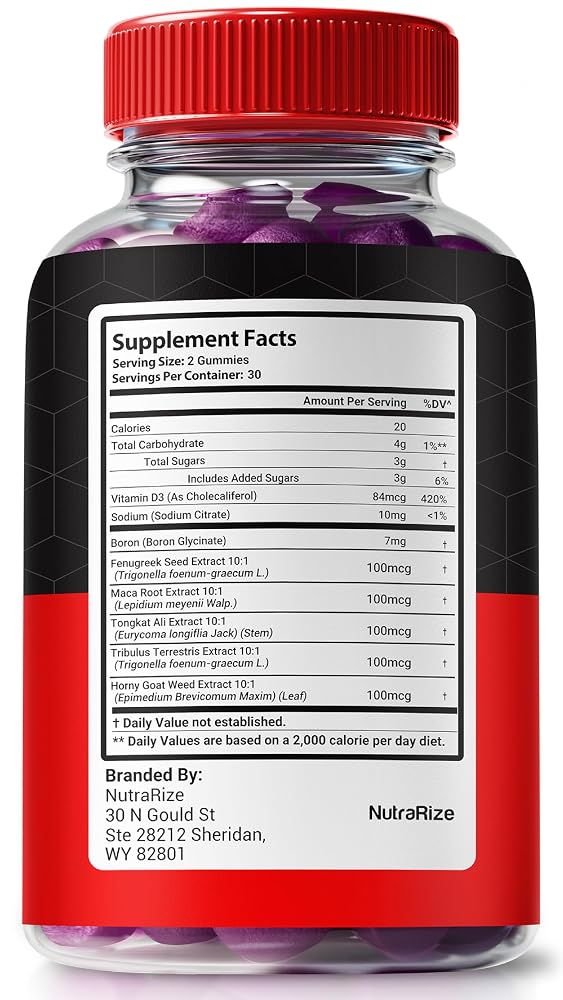 NutraRize Stallion X Gummies for Men - 60 Gummies - image 2