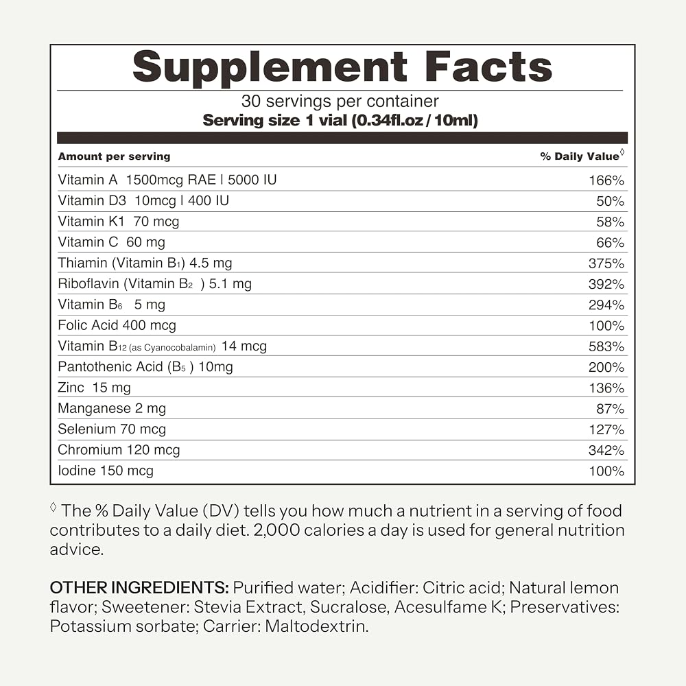 Vitabaum Immune Support Multivitamin Liquid - 30 Vials - image 4