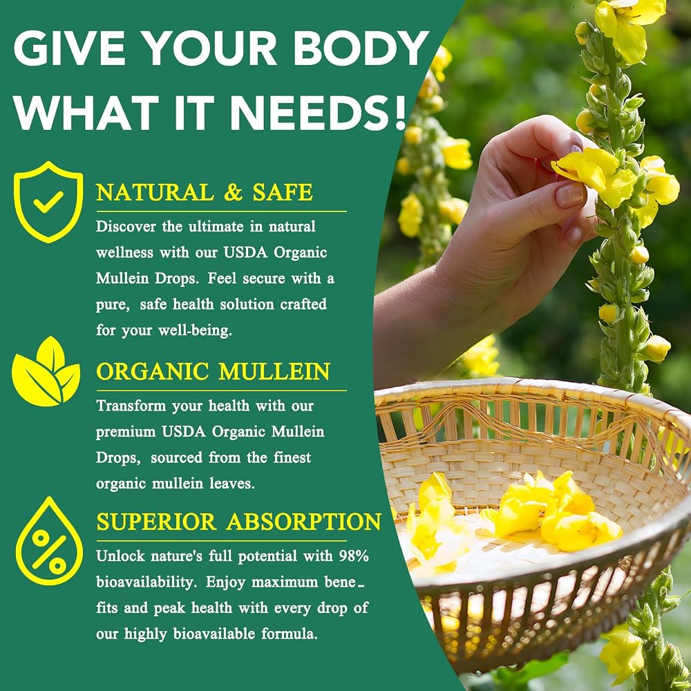 Newseel Mullein Drops for Lungs Breathing Support - 2 Fl Oz - image 9