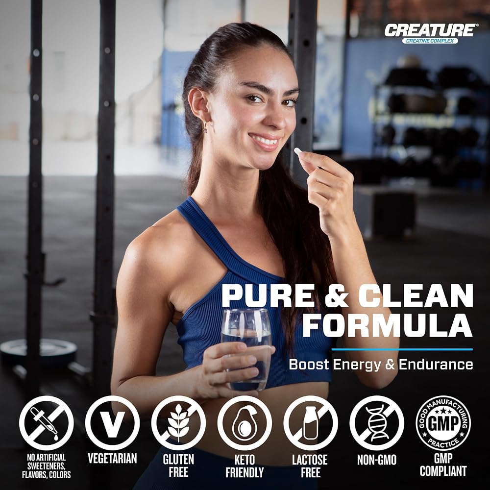 CREATURE® Creatine Complex - Creatine Monohydrate Capsules with 5