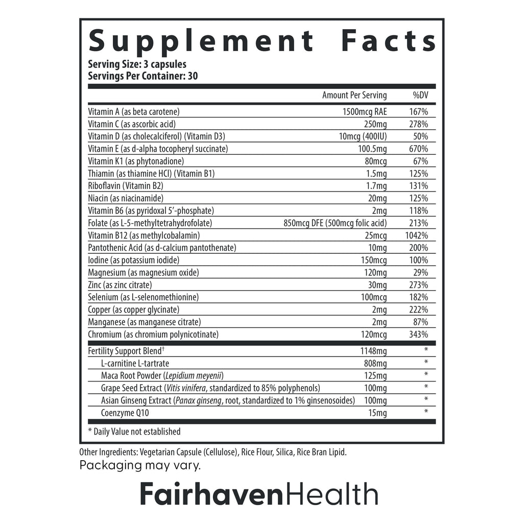 Fairhaven Health FertilAid for Men Fertility Supplements for Men
