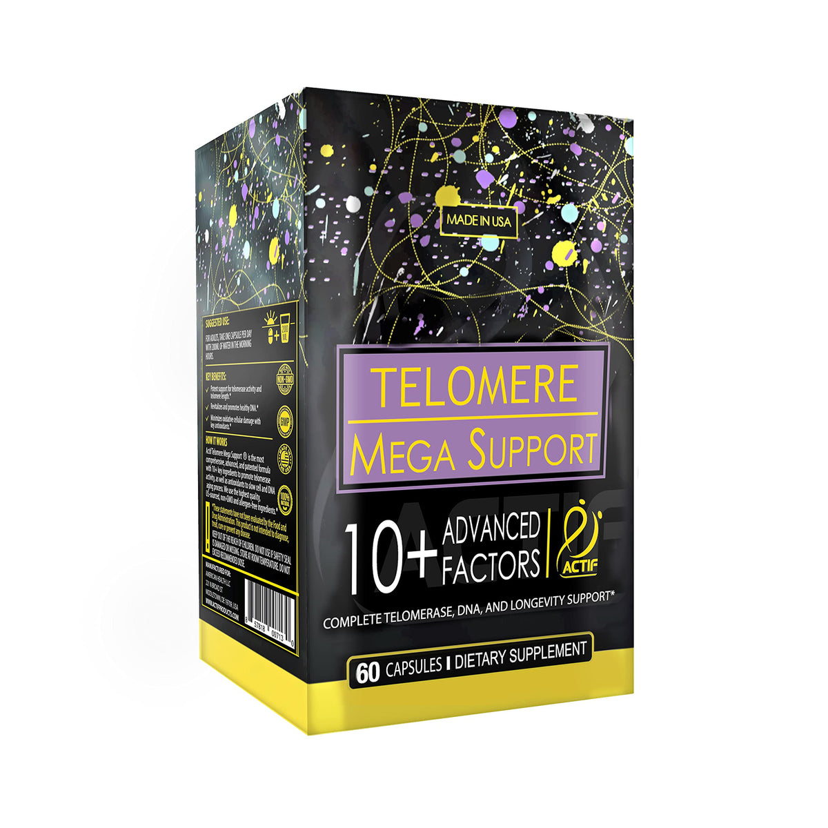 ACTIF Telomere Mega Support 10-in-1 Formula - 60 Capsules