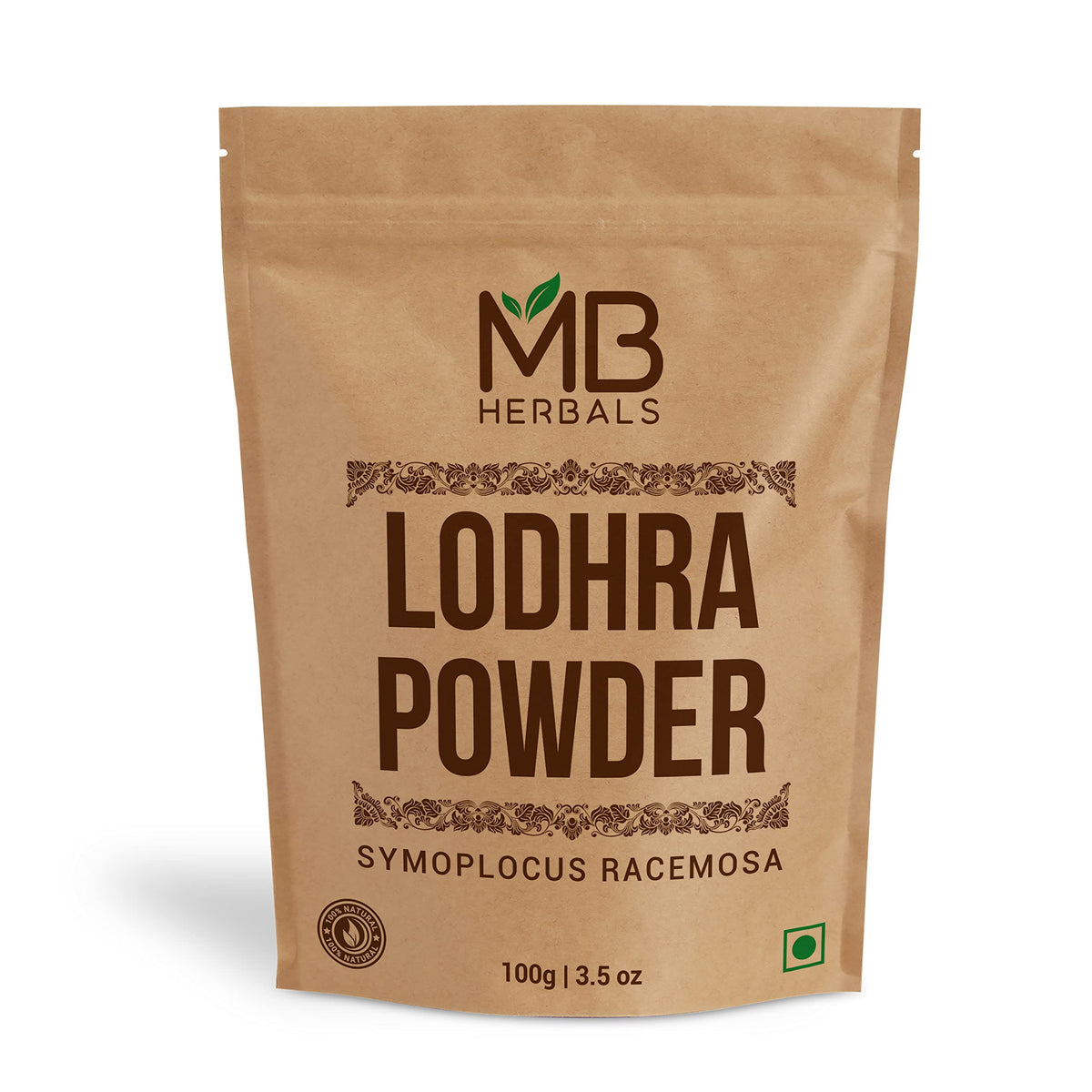 MB Herbals Lodhra Powder for Skin Care - 100 Gram