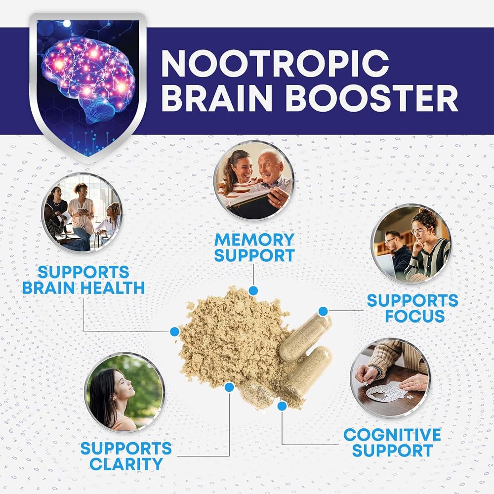 Nature's Nutrition Brain Memory Supplement Pills - 3X Strength - image 8