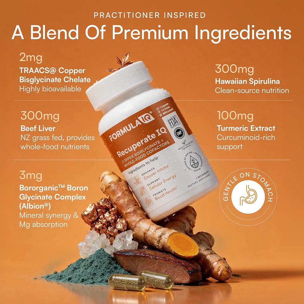 FIQ Recuperate IQ Copper Supplement - 60 Capsules - image 3