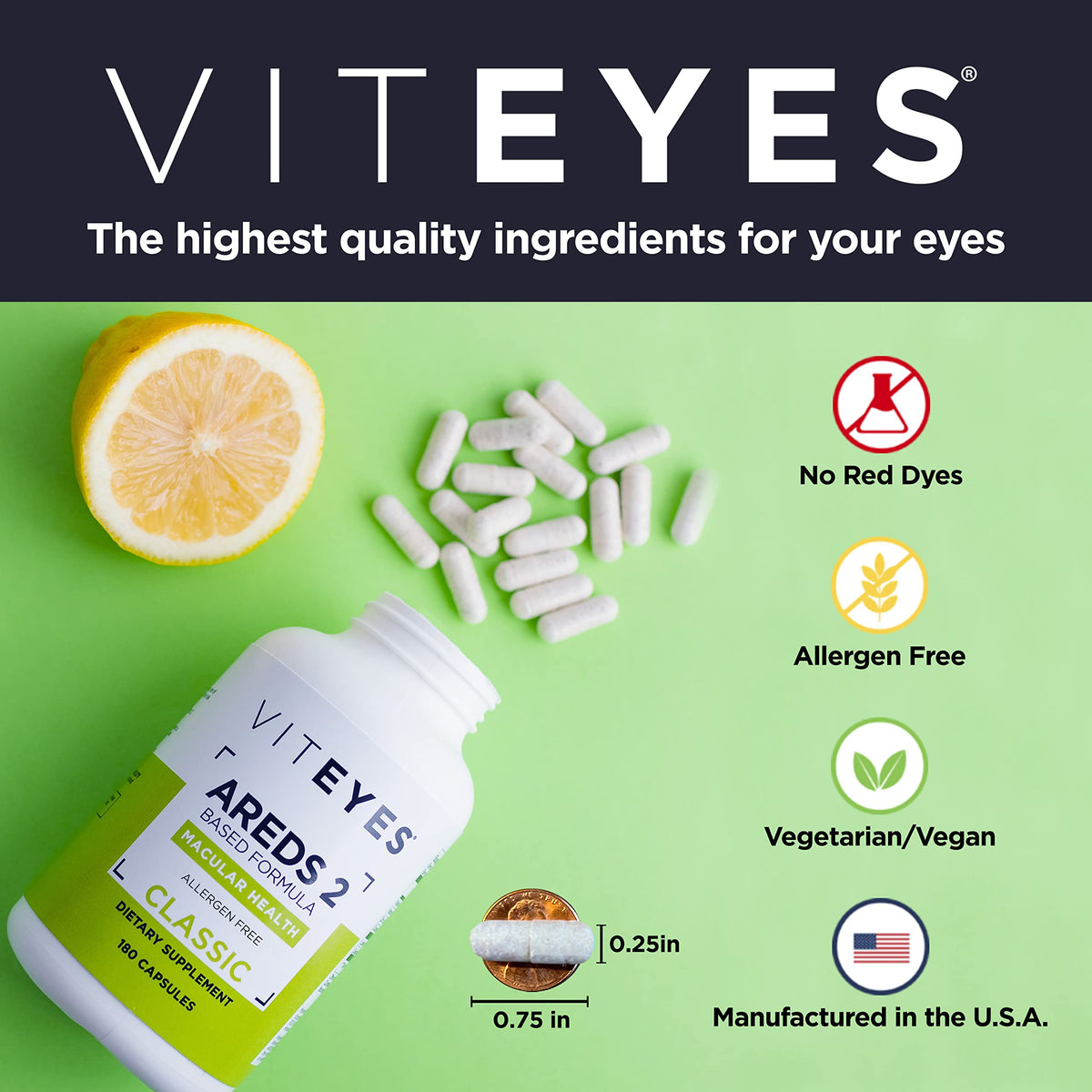 Viteyes AREDS 2 Capsules and Companion Multivitamin - 3 Month Supply - image 3