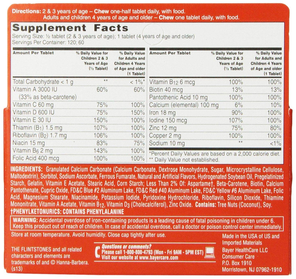 Flintstones Chewable Tablets Complete Multivitamin - 120 Tablets - image 4