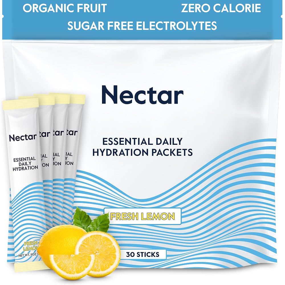 Nectar Hydration Packets - Electrolytes Powder Packets - No Sugar or