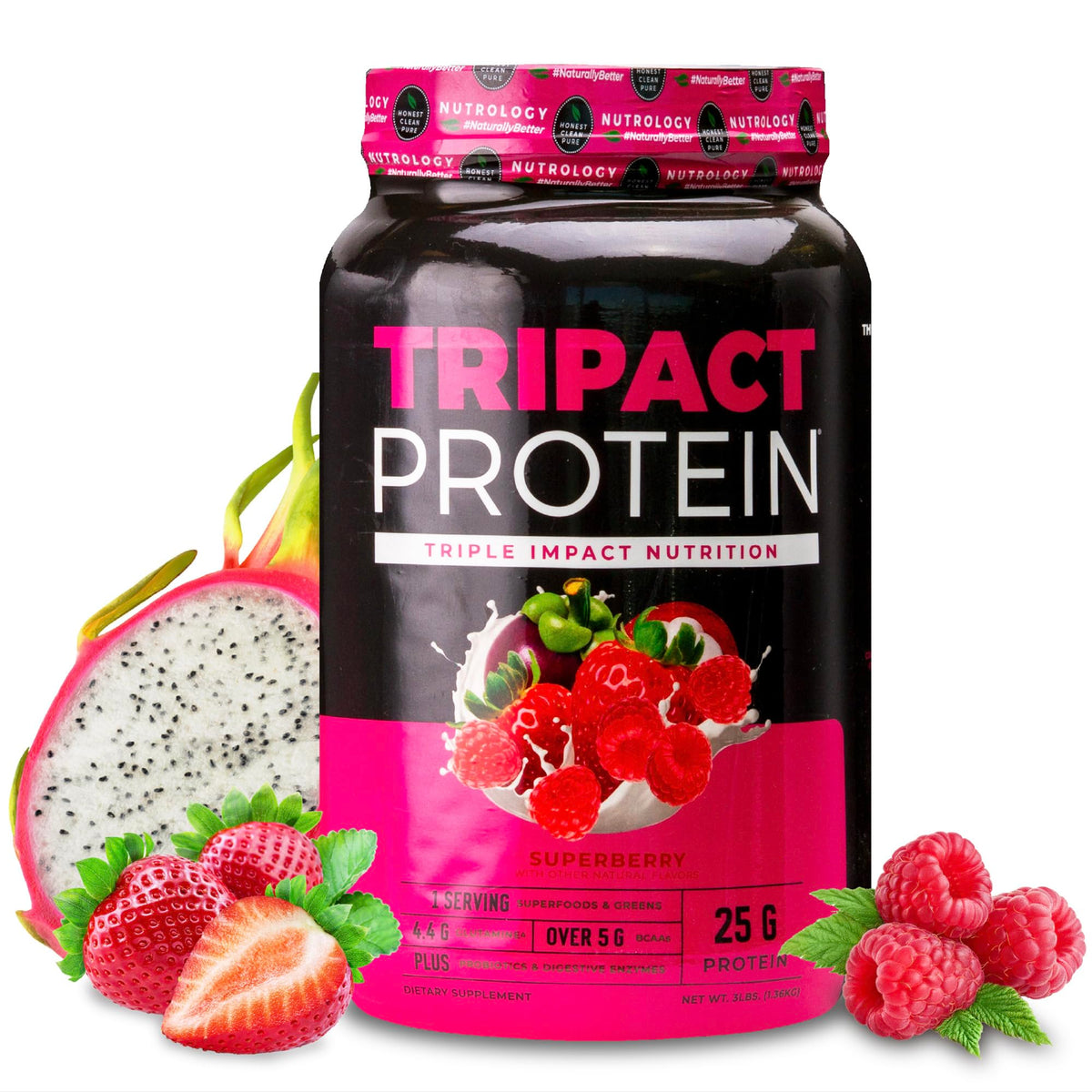 Nutrology TRIPACT Protein Powder - 7-in-1 Meal Replacement Shake
