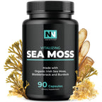 Nobi Nutrition Irish Sea Moss Capsules with Burdock Root - 90 Count