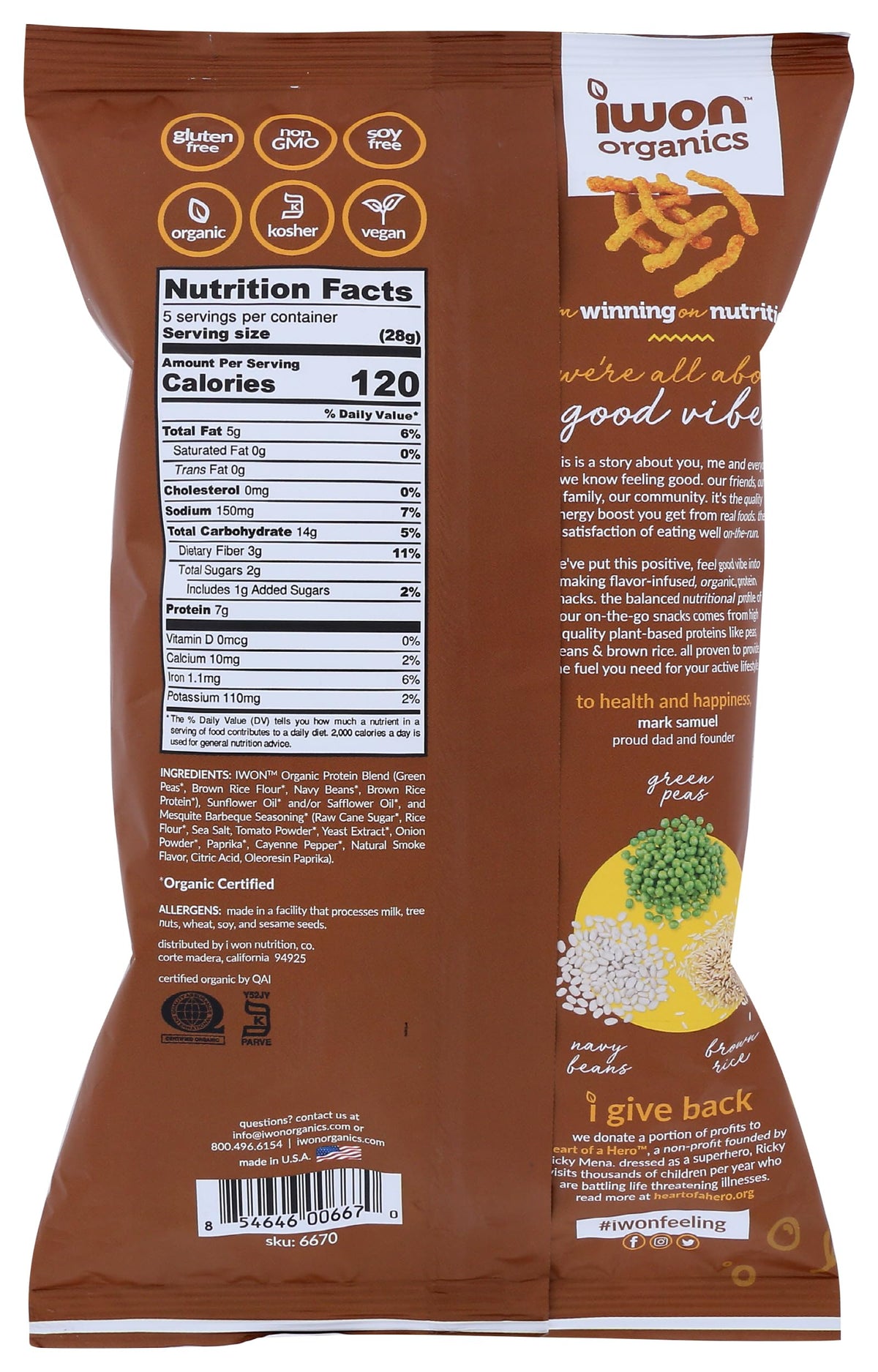 i won! Organic Mesquite BBQ Protein Stix - 5 oz - image 2
