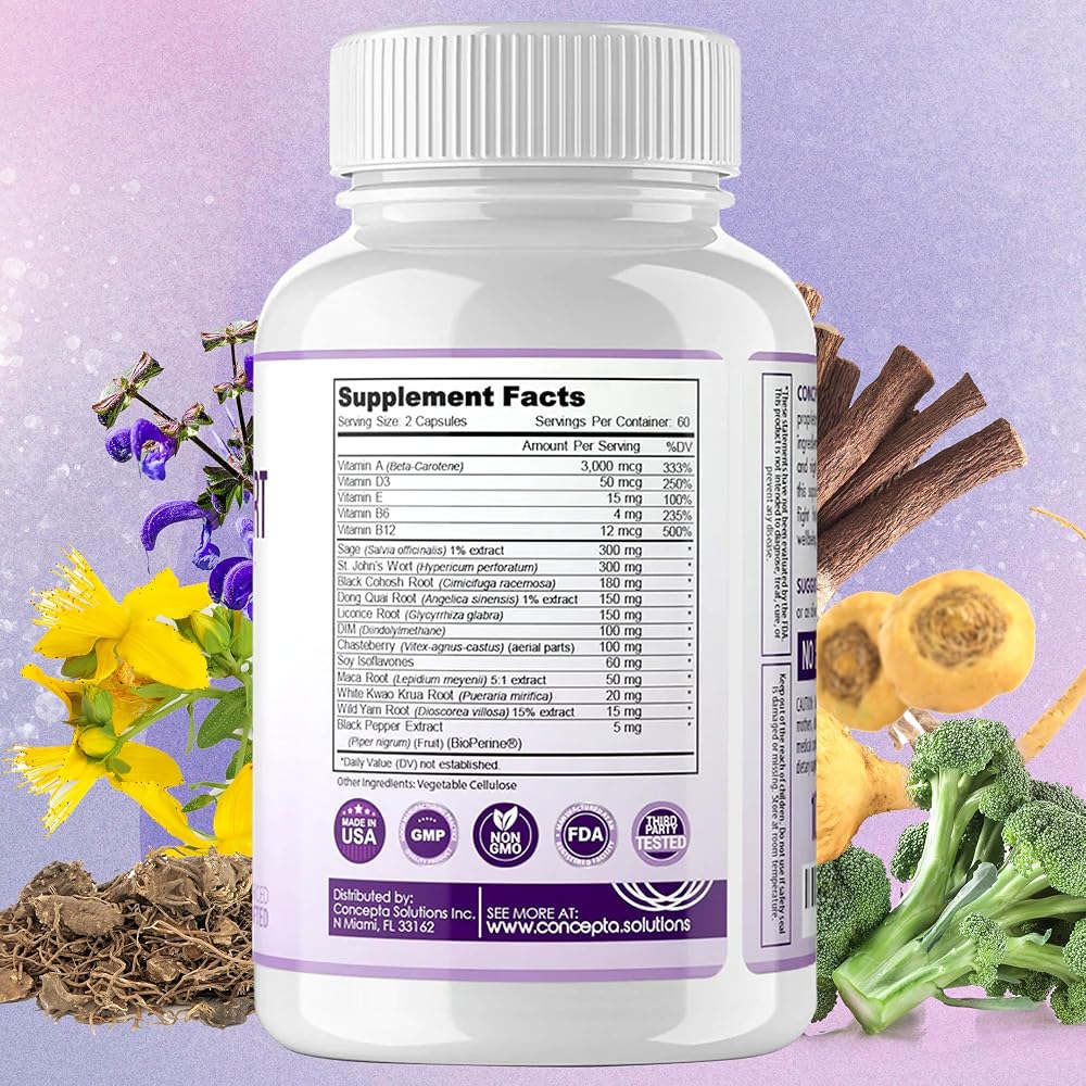 Concepta Solutions Menopause Support - 120 Capsules - image 3
