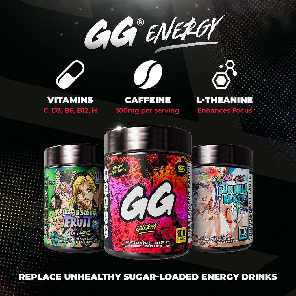 Gamer Supps GG Energy Dragonfruit Punch - 100 Servings - image 6
