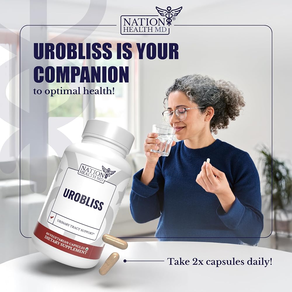 NATION HEALTH MD UroBliss UTI Supplements - 60 Capsules - image 5