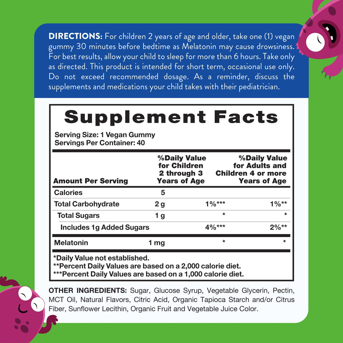 Nature's Truth Kids Melatonin Gummy 1mg - 40 Count - image 2