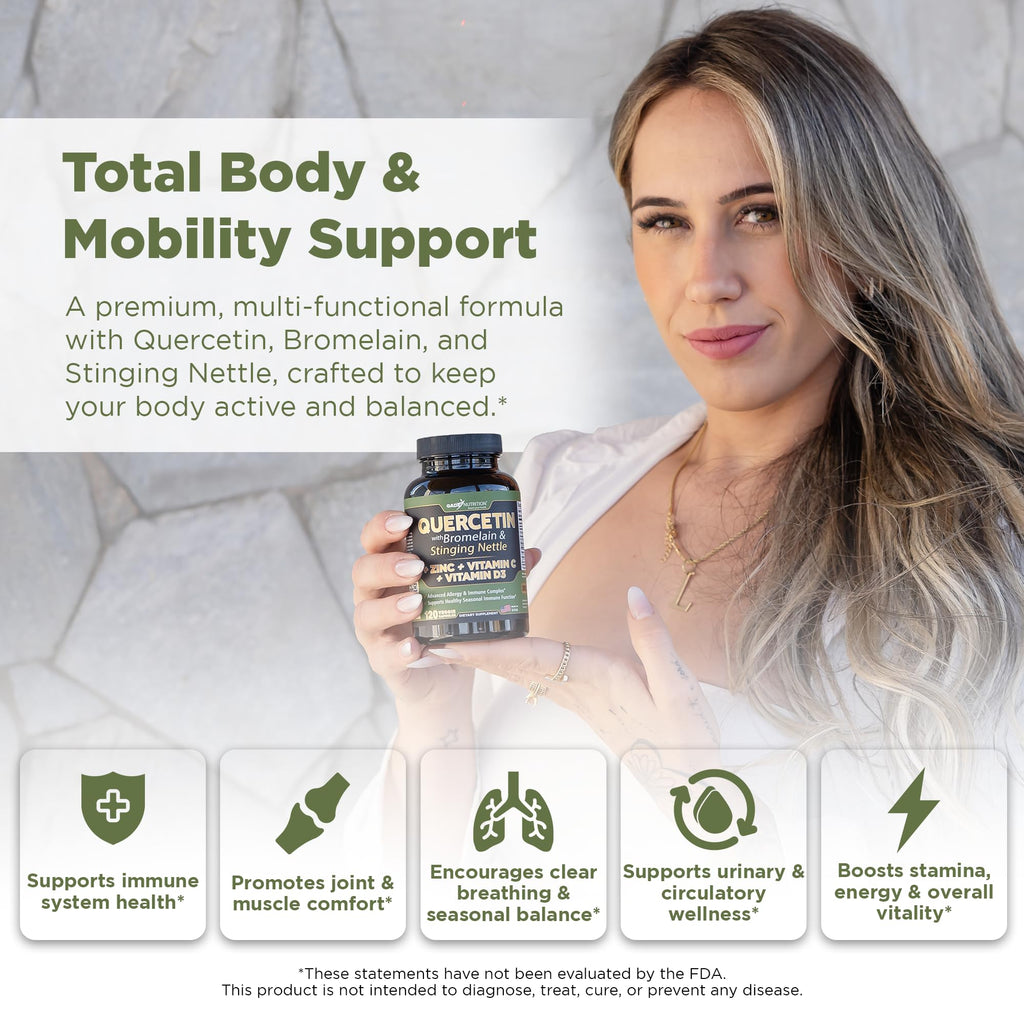 GADE NUTRITION BOOST YOUR HEALTH Quercetin with Vitamin C and Zinc