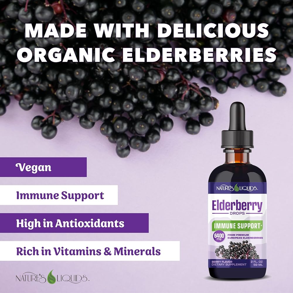 Nature's Liquids Organic Elderberry Syrup Sugar Free - 2 Fl Oz - image 4