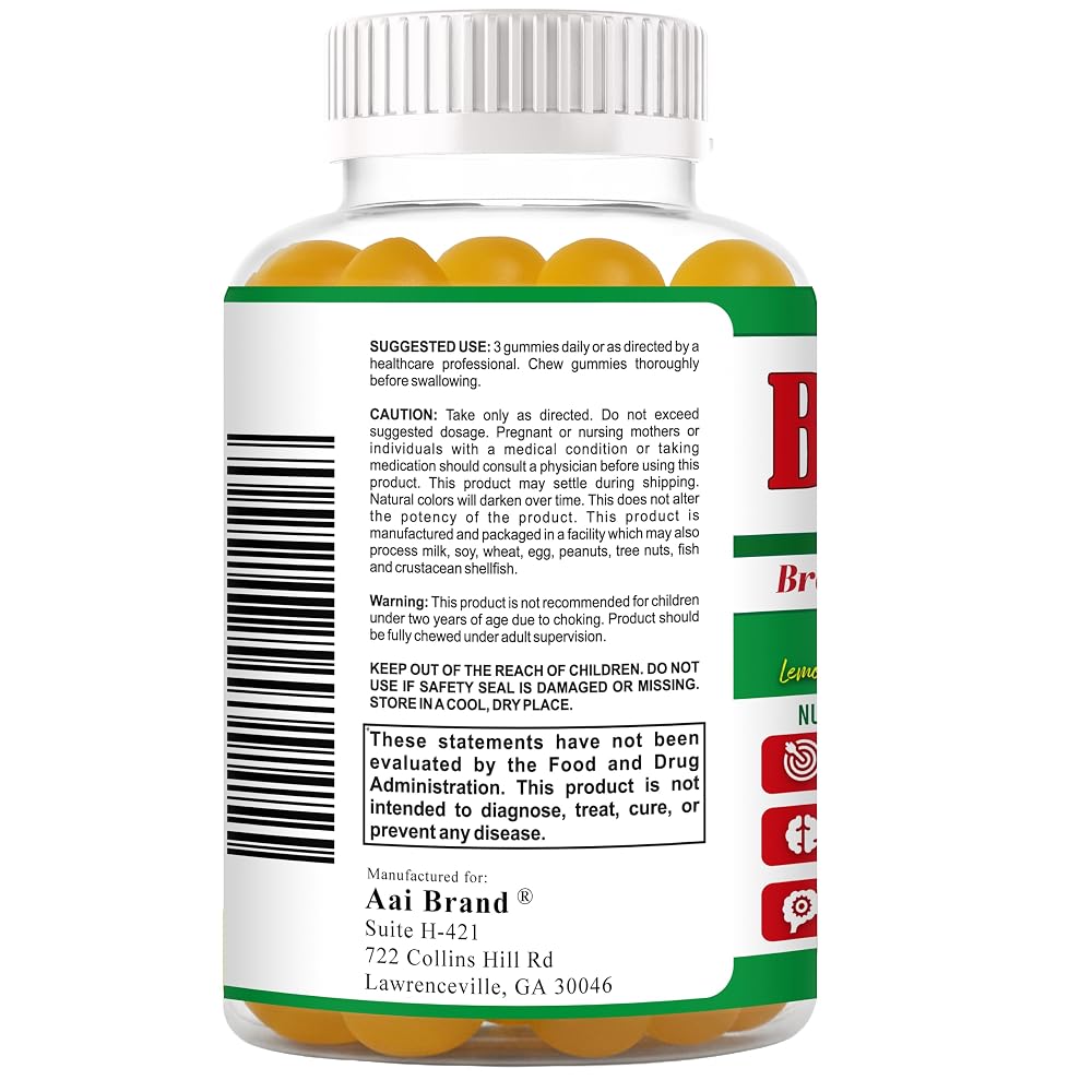 BrightStart Focus Gummies for Kids & Teens with Omega 3 DHA - 60 Ct - image 2