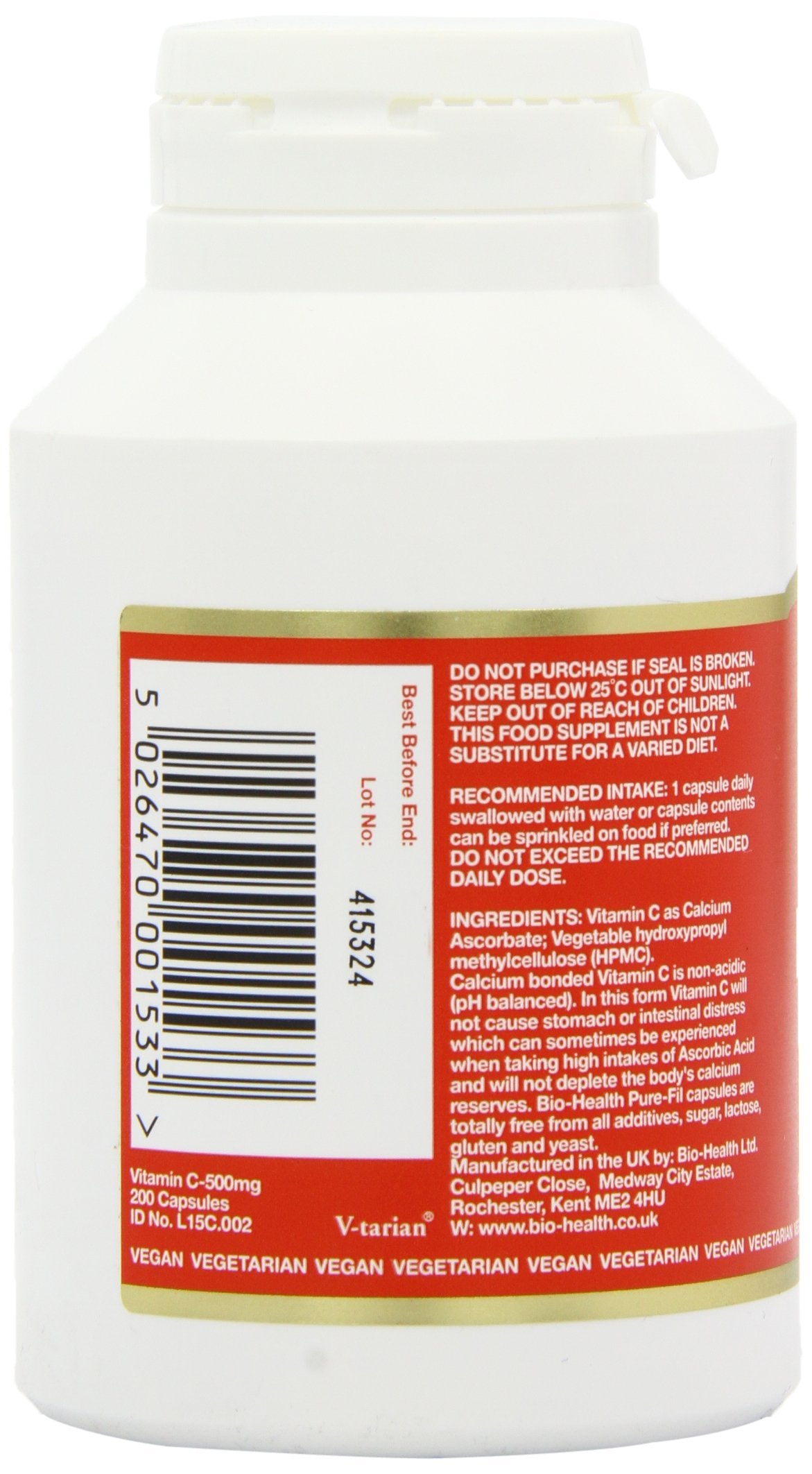 Bio Health Buffered Vitamin C 500mg - 1 Capsules - image 5