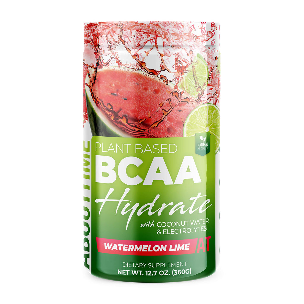 About Time BCAA Hydration Watermelon Lime Powder - 12.7 oz