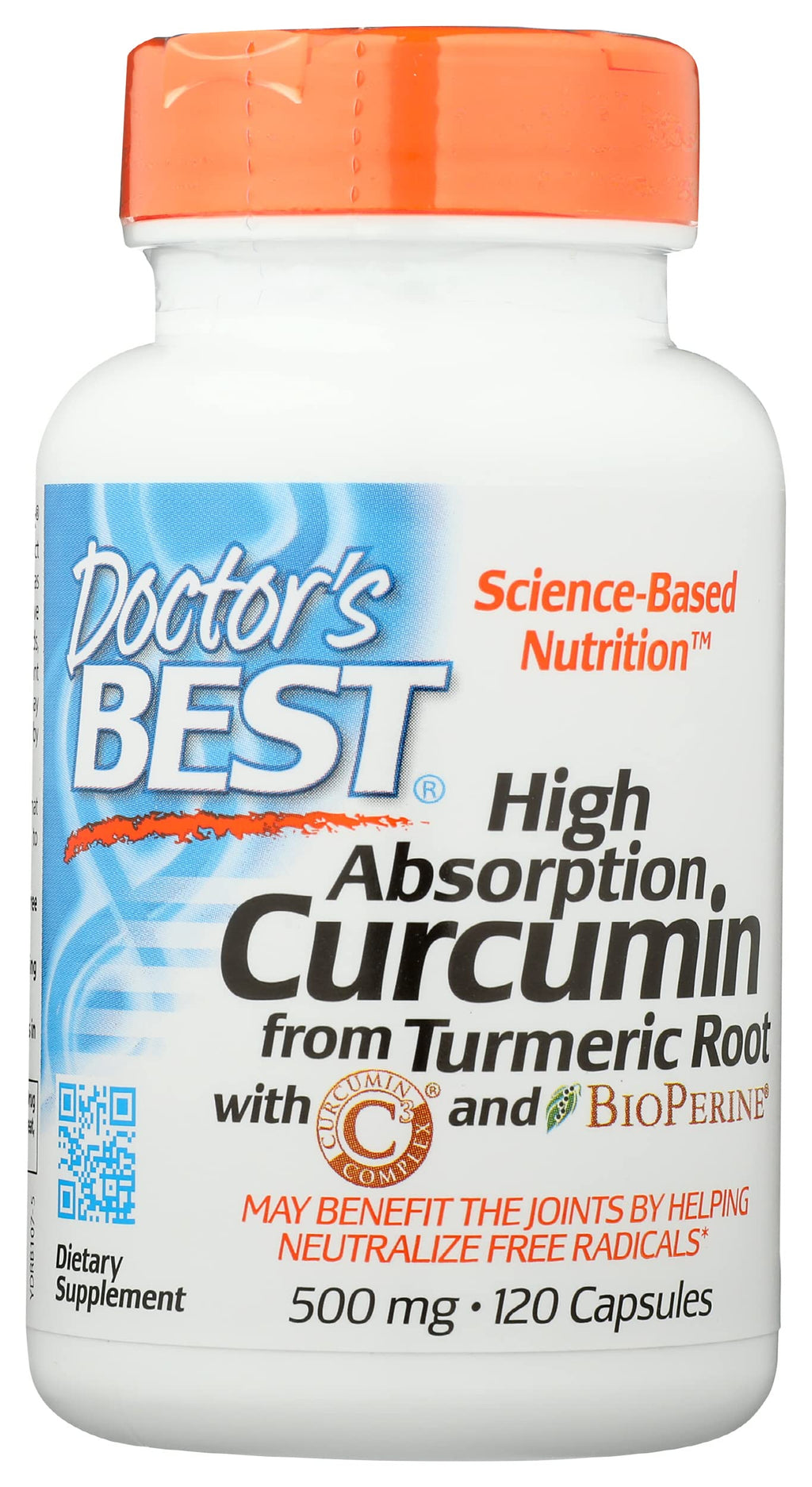 Doctor's BEST High Absorption Curcumin 500 MG - 120 Capsules