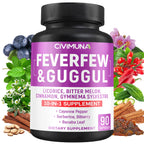 CIVIMUNA Feverfew Capsules with Herbal Blend - 90 Capsules