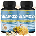 Organic Cadane Irish Sea Moss Powder Capsules - 120 Vegetarian Capsules