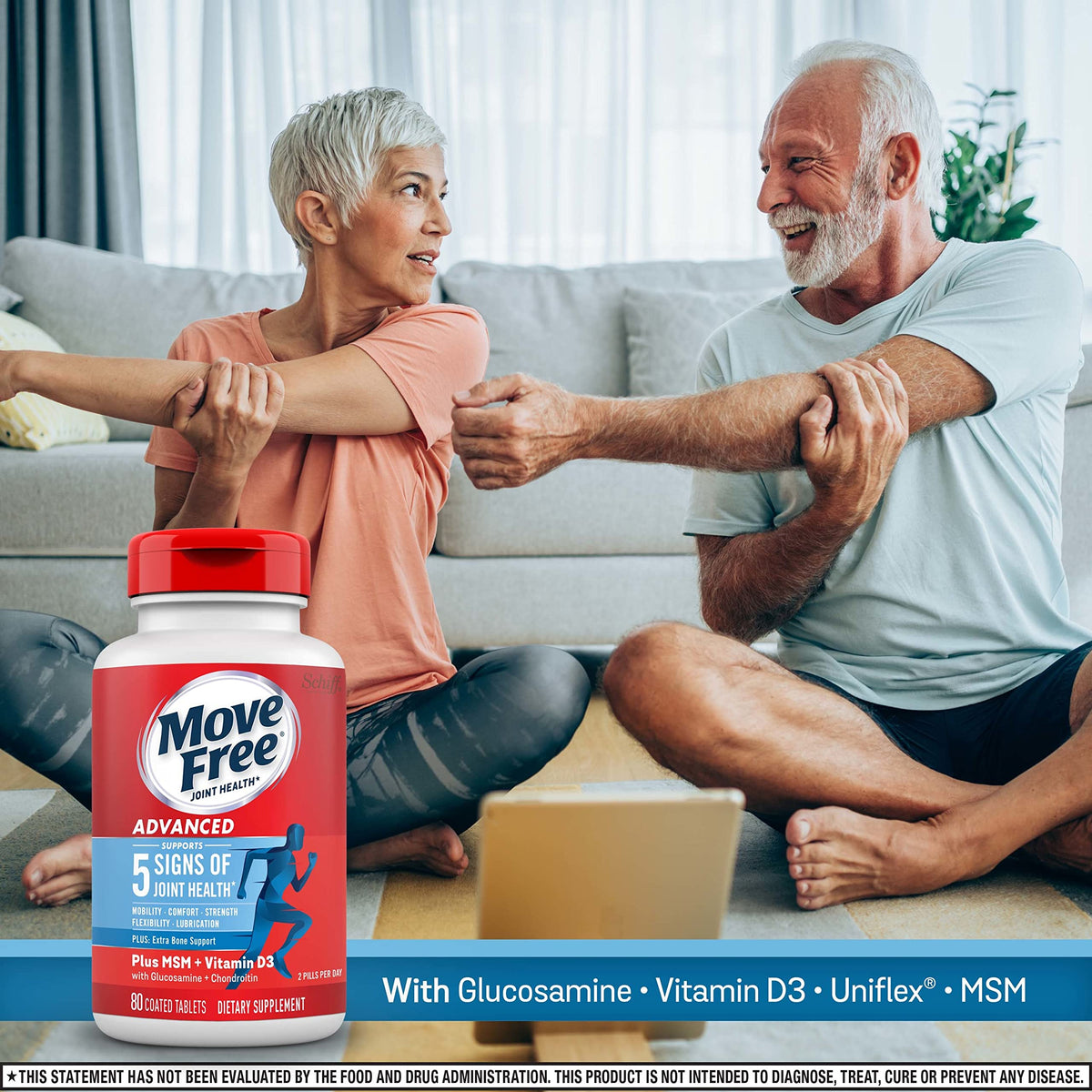 Move Free Advanced Joint Support Tablets - 80 Count - image 3
