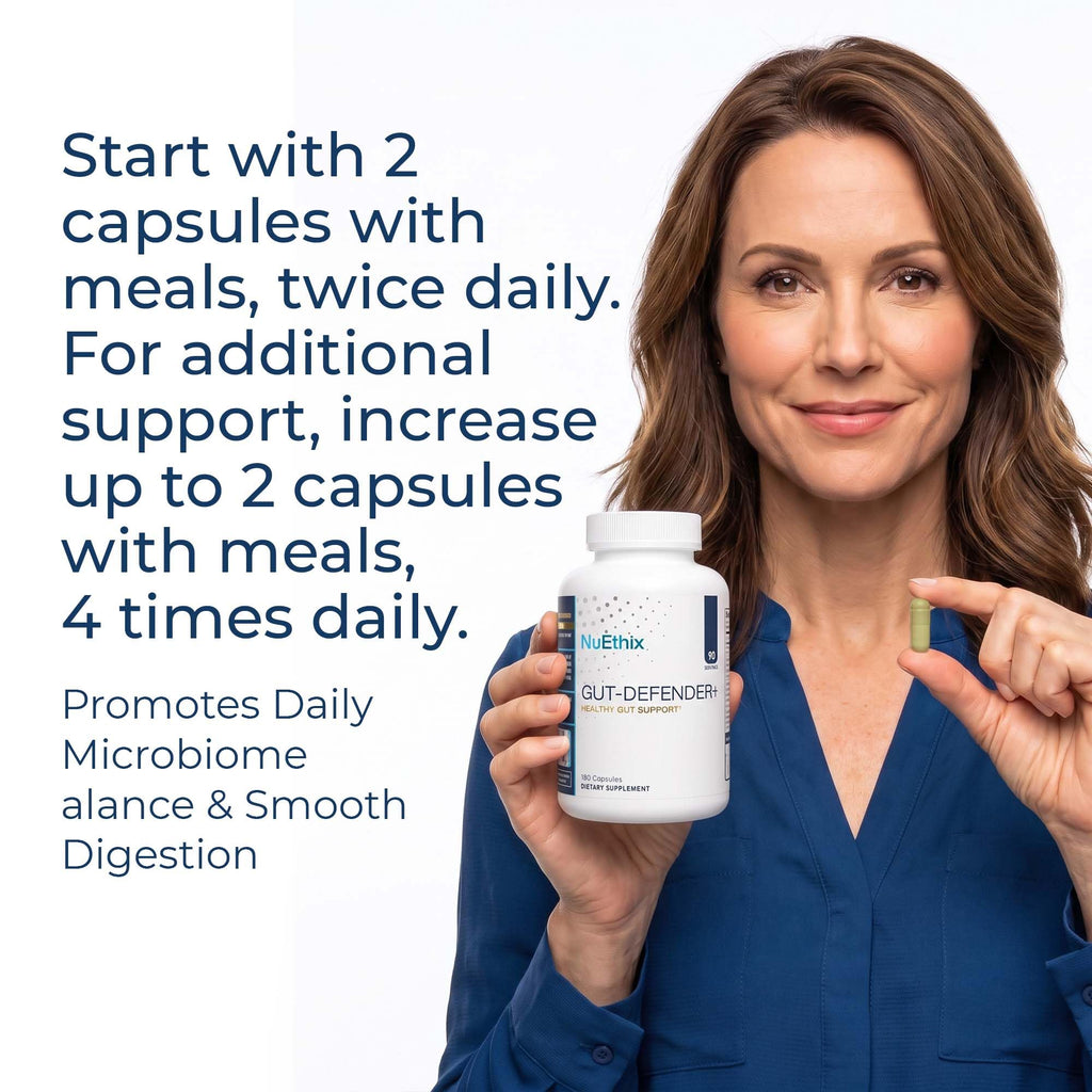 NuEthix Formulations Gut Defender+ Microbiome Balance - 180 Capsules - image 5