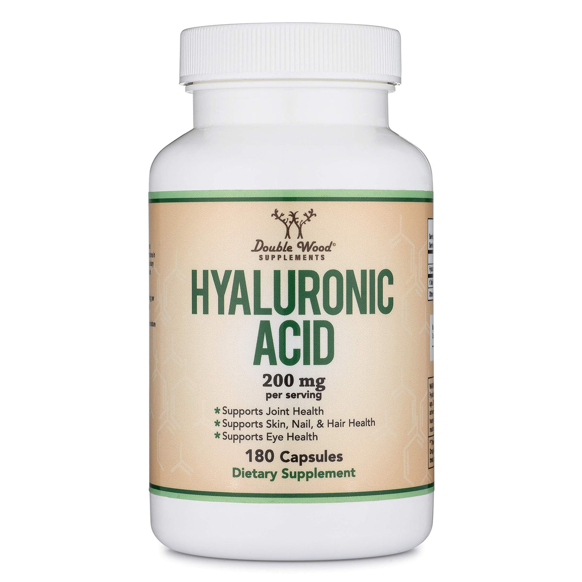 Double Wood Supplements Hyaluronic Acid 200mg Joint & Skin Support - image 5