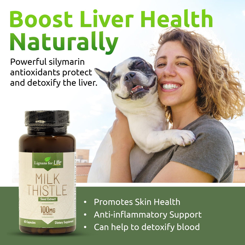 Lignans For Life Milk Thistle Seed Extract Liver Health - 60 Vegetarian Capsules - image 5