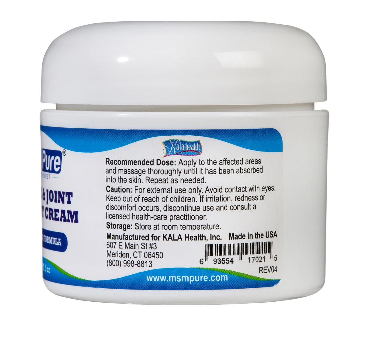 KALA HEALTH MSMPure Maximum Strength MSM Cream - 2 oz - image 3