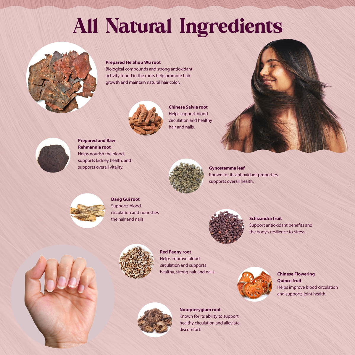 Dragon Herbs Hair and Nails - 100 Capsules - image 4