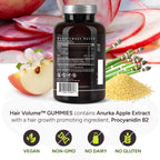 NEW NORDIC Hair Volume Daily Biotin Support Gummies - 180 Count - image 4