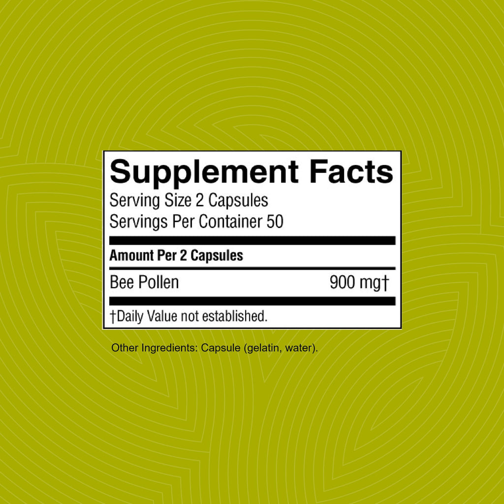 Nature's Sunshine Bee Pollen for Energy Boost - 100 Capsules - image 3