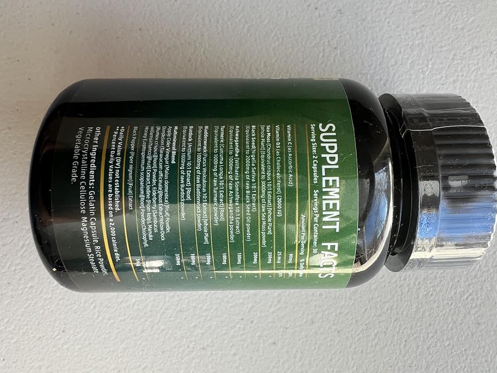 Generic Sea Moss and Shilajit Bundle Herbal Supplement - 120 Capsules - image 8