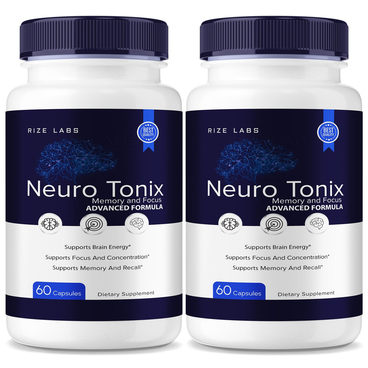 Rize Labs Neuro Tonix Advanced Formula Capsules for Memory and Focus