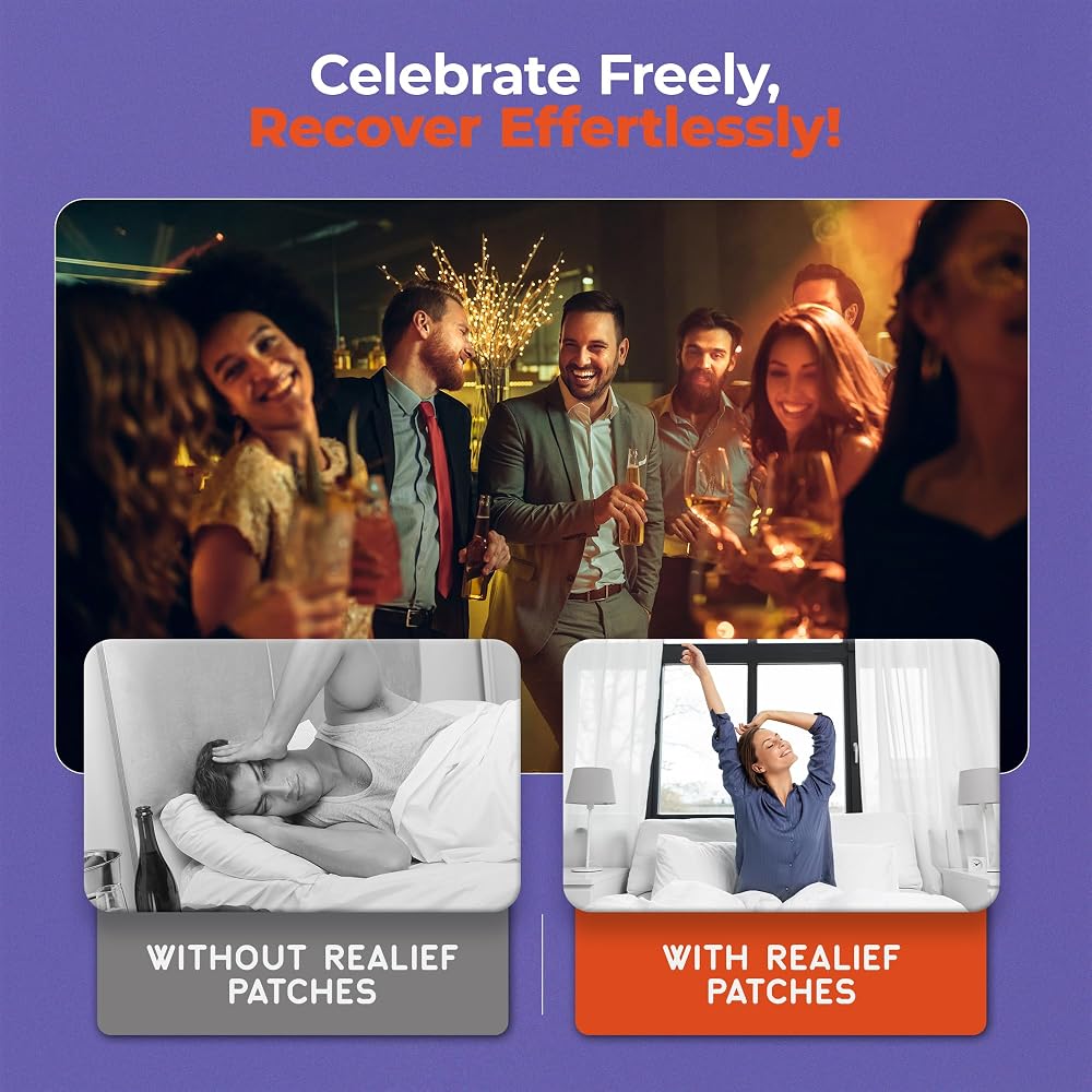 The Realief Post-Party Recovery Patches with B12 & Milk Thistle - 30 Pack - image 3