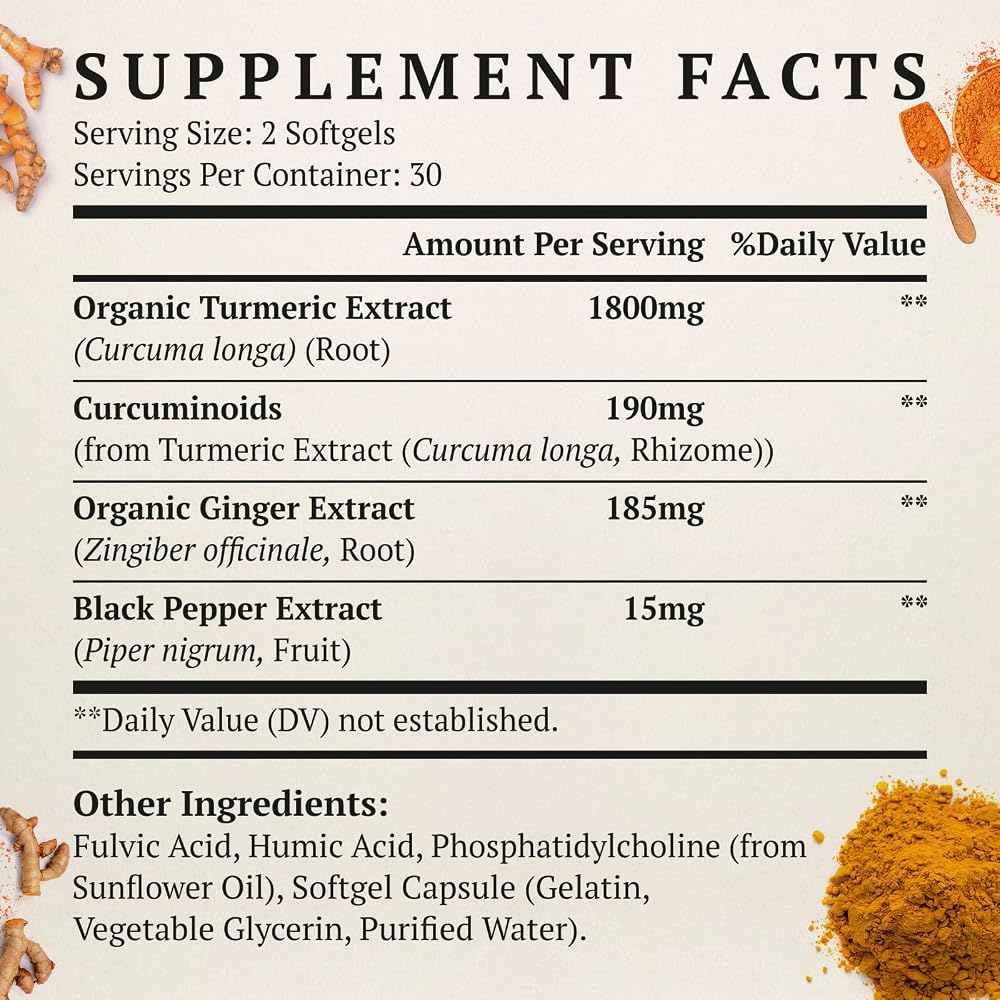 Svaiketa Liposomal Turmeric Curcumin Supplement