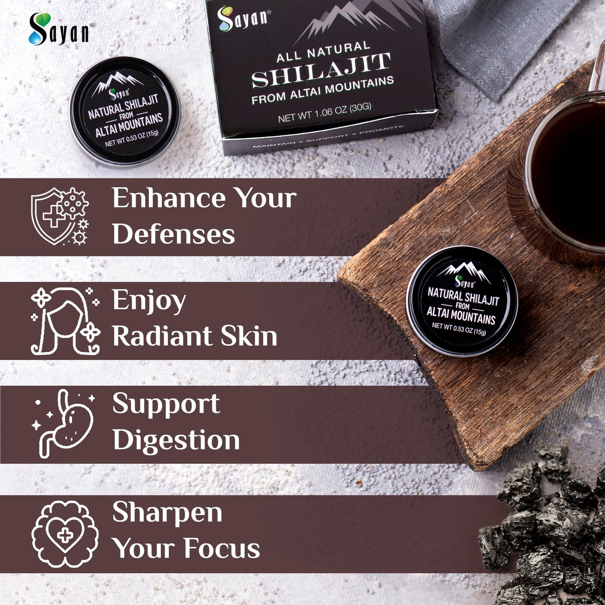 Sayan Shilajit Resin Natural Fulvic Acid - 30 g - image 7