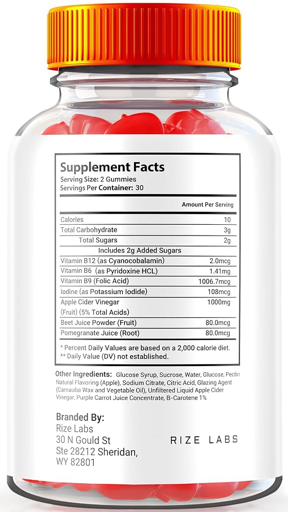rize labs Ignite Keto ACV Gummies for Weight Loss - 60 Gummies - image 2