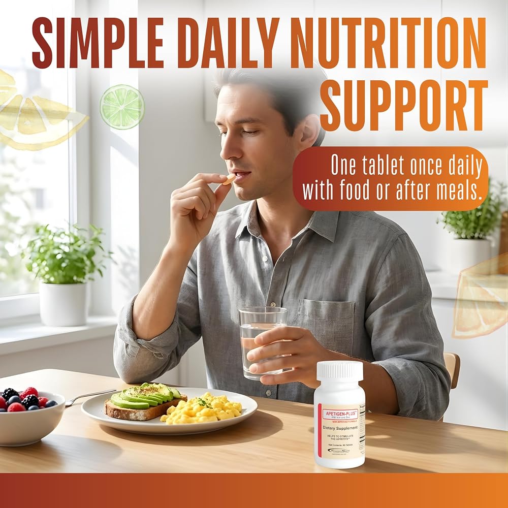 Apetigen-Plus Appetite Booster Tablets for Adults & Kids 12+ - 60 Count - image 3