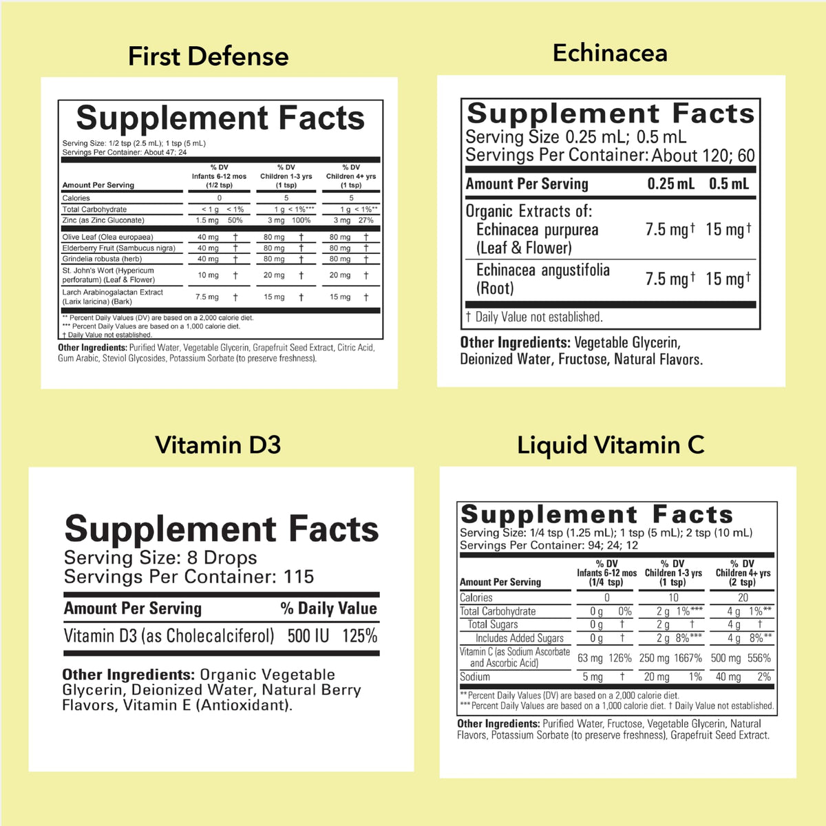 ChildLife Essentials Immune Support 4-Pack Bundle Liquid Vitamins - 10 Fl Oz - image 2
