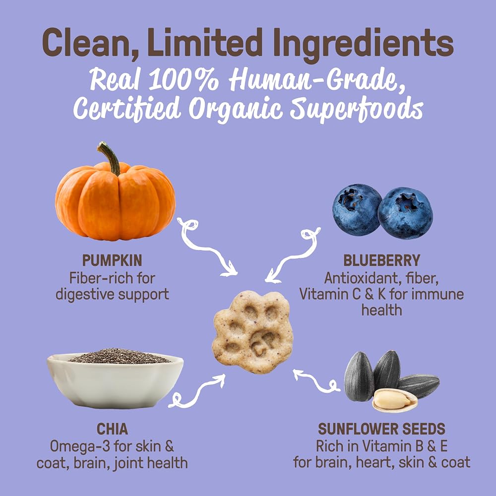 CookiePal Organic Soft Baked Treats for Dogs (Pumpkin & Blueberry) - image 4